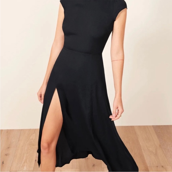 Reformation Gavin Dress in Black EUC, size 2 - Picture 2 of 9